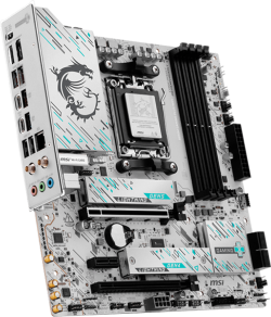 Дънна платка MSI B850M GAMING PLUS WIFI, mATX, Socket AM5, 4x DDR5 Dual Channel DDR5 up to 8200(OC)MHz, 2x PCIe x16 slot, 2x M.2 slot