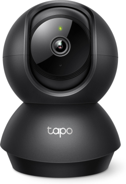 Камера TP-Link Tapo C201, Pan-Tilt, 1080p, ден-нощ до 9м., Micro SD, черна