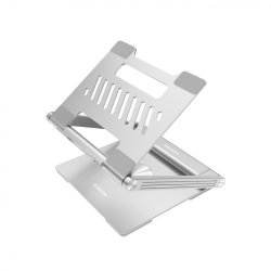 Поставка за лаптоп Canyon Laptop stands with hub, Material: Aluminum case+ABS+PS, Size: 245x240x27.2+--0.3mm, Weight:1304g