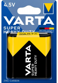 Цинк карбонова батерия  3R12 -1 бр. в опаковка- блистер  4.5V  VARTA
