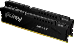 Памет Kingston FURY Beast Black 64GB(2x32GB) DDR5 6400MHz 32CL - KF564C32BBEK2-64