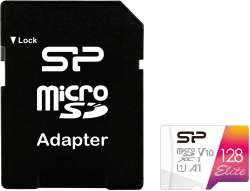 Карта памет Silicon Power Elite Colorful 128GB, microSDXC, Class 10, SD Adapter