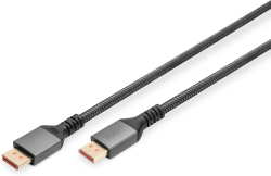 DIGITUS DB-340111-010-S :: Кабел DisplayPort М-М, 16K, v2.1, черен, 1.0 м