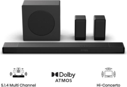 Озвучителна система Hisense AX5140Q, 5.1.4Ch Sound Bar with Wireless Subwoofer, Bluetooth 5.3, Black