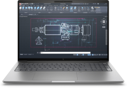 Лаптоп HP ZBook 8 G1i AI 16" Pike Silver, Intel Core Ultra 7 265H, 2TB SSD, 64GB DDR5, 16" 3840x2400, Windows 11 Pro