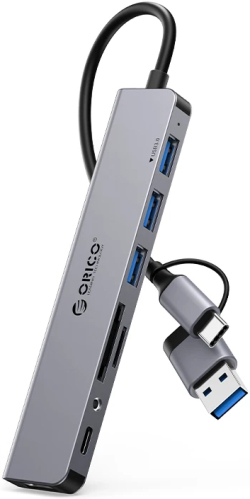 Orico хъб HUB USB3.0-2.0 HUB 8 port USB-C-A - YSA8-U3-GY-BP