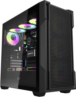 Darkflash кутия Case ATX - DS900 Mesh Black - 4 x 120 mm A-RGB fans included