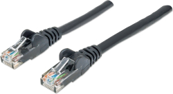 INTELLINET 342032 :: Patch кабел Cat.6 U-UT, 10G, 250 MHz, 24 AWG, черен, 0.5 м