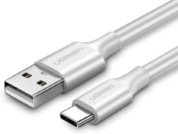 Кабел Ugreen - US287 60121, USB-А-USB-C, 1 m - бял