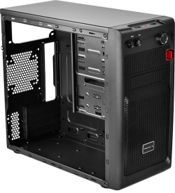 Кутия Protech DeepCool Smarter, Mid Tower, Mini‑ITX/Micro‑ATX, mesh, черен