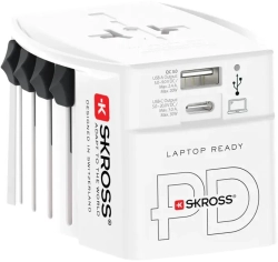 Skross универсален адаптер 220V , 30W, бял