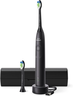 Четка за зъби Bundle PHILIPS Sonicare 5300 Електрическа HX7101-03 x 3, Sonic технология, черен