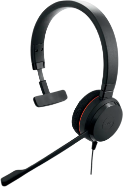 Слушалки JABRA Evolve 20, Mono MS, USB C-A adapter