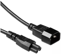 ACT Захранващ кабел C14-C15, черен, 0.50м