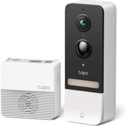 Видео звънец за врата Tapo D230S1, 2.4Ghz, 2K 5MP, Color Night Vision, акум.батерии, microSD