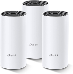 Безжични WiFi Mesh системa Безжичен рутер TP-Link Deco M4, AC1200, 2.4-5 GHz, 300 - 867 Mbps, Gigabit, 3 бр. в комплект