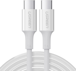 Кабел Ugreen US300 60552, USB-C-USB-C 5А,DATA, 2м - бял