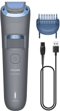 Тример PHILIPS Beard trimmer series 3000 60 minutes cordless use - 4 hours charging