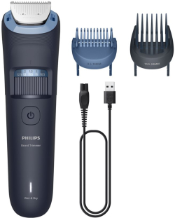 Тример PHILIPS Beard trimmer series 3000 80 minutes cordless use - 4 hours charging