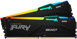 Памет Kingston DRAM 16GB(2х 8GB) 5200MT-s DDR5 CL40 DIMM FURY Beast RGB XMP