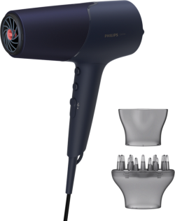 Сешоар Bundle PHILIPS BHD510 2300W x 6, ThermoShield технология, йонна грижа, син