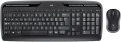 Комплект безжични клавиатура и мишка Logitech MK330 WL 920-003989, USB - черен