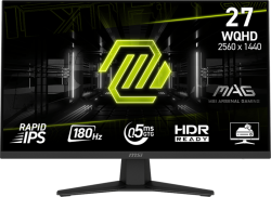 Монитор MSI MAG 274QF Gaming Monitor, 27" 180Hz, WQHD (2560x1440) 16:9, Rapid IPS Anti-glare, 0.5ms, 250nits, 1000:1, 178-178