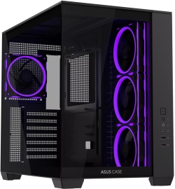 Кутия ASUS A32 PLUS Tempered Glass + 4 ARGB Вентилатора - Black