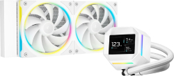 DeepCool водно охлаждане Water Cooling LM240 WH - 2.4 inch IPS Display, Addressable RGB
