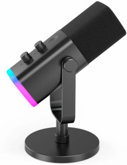 Настолен микрофон FIFINE AM8 Dynamic RGB XLR-USB- Black