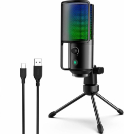 Настолен микрофон FIFINE K669 PRO2 RGB - Black