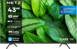 Телевизор METZ Телевизор 43 43MUF7000Z UHD LED SMART TV, 4K, Google TV, Клас F