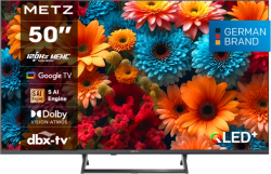 Телевизор METZ Телевизор 50 50MQF7500Z UHD QLED SMART TV, 120Hz, 4K, Google TV, 126.0см