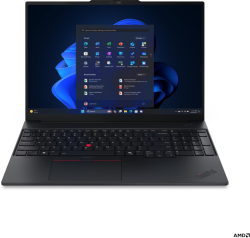 Лаптоп Lenovo ThinkPad E16 G3, 16.0", Full HD+, AMD Ryzen 7 250, AMD Radeon 780M, 16 GB DDR5, 512 GB SSD, Черен