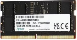 Apacer памет RAM 16GB DDR5 SODIMM 2048x8 5600MHz - AS16GHB56CVBBGH