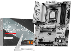 Дънна платка MSI B850 GAMING PLUS WIFI6E, ATX, Socket AM5, 4x DDR5 Dual Channel up to 8200(OC)MHz, 2x PCIe x16 slot, 2x M.2 slot