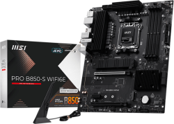 Дънна платка MSI PRO B850-S WIFI6E, ATX, Socket AM5, 4x DDR5 Dual Channel up to 8200(OC)MHz, 2x PCIe x16 slot, 2x M.2 slot