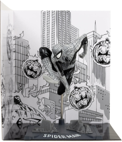 Фигурка FMarvel Spider-Man (Line Art) 1:10th Scale Collectible with Scene (Spider-Man #6) Gold Label