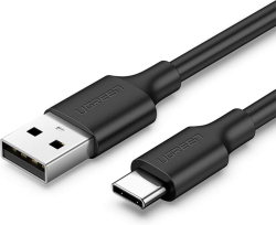 USB кабел Ugreen, USB-A - USB-C, черен, 1 м