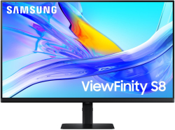 Монитор SAMSUNG Viewfinity S8 S80UD 32inch, UHD, 16:9, 3840x2160, VA, 350 cd/m², 5ms, HDR10, HDMI, DP, USB-C, черен