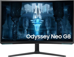Монитор Samsung Odyssey Neo G8, 32" 3840 x 2160 4K UHD, 240 Hz, 16:9, VA, 350 cd/m2, DisplayPort, HDMI, 1 ms, 2 x USB, Черен