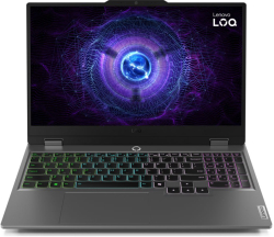 Лаптоп LENOVO LOQ, Intel Core i5-13450HX, 32 GB DDR5, 1TB M.2 NVMe SSD, NVIDIA RTX 3050 6GB GDDR6, 15.6inch FHD, W11H, сив