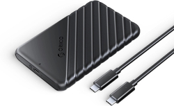 Кутия/Чекмедже за HDD Кутия за 2.5" SSD-HDD дискове Orico 25PW1C-C3 USB-C 3.1 6Gb-s Disk Drive - черна