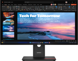Монитор LENOVO ThinkVision T27QD-40 27'', IPS 16:9 QHD (2560x1440), 120Hz, 350cd-m2, 4ms, 1xHDMI, 1xDP, 1xRJ45, Черен
