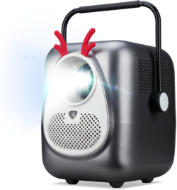 Проектор AOPEN Projector QF23s (Grey), LCD, LED Light Source, Full HD (1920x1080), 250 ANSI Lumens (6500 LED Lumens), HDMI 2.0