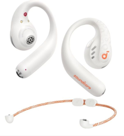Безжични слушалки Anker SoundCore AeroFit Pro, TWS, IPX7, бели