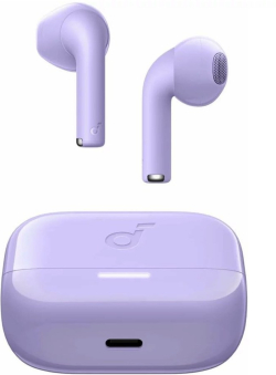 Bluetooth слушалки Anker Soundcore K20i, BassUp Tech, IPX5, лилави