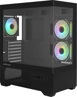 Zalman кутия Case ATX - Chronix BLACK - 3 x 120 mm A-RGB, USB-C, Tempered Glass