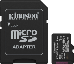 Kingston 1TB microSDXC Canvas Select Plus Gen3 150MB-s A1 Card + Adapter