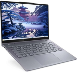 Лаптоп Lenovo IdeaPad 5 2-in-1 14IAL10, 14.0", Full HD+, тъчскрийн, Intel Core Ultra 7 255H, Intel Arc 140T, 24 GB LPDDR5X, 1 TB SSD, Сив